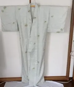単衣　着物　ポリエステル製　洗える着物★身丈　約　159.5㎝、裄　約　64㎝のサムネイル