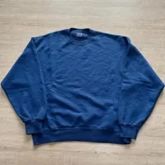 そ*様 90s FRUIT OF THE LOOM L スウェット ブルー 裏起