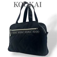 KOOKAI クーカイ ハンドバッグ ミニボストン キルティング ナイロン 黒のサムネイル
