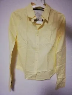 Abercrombie & Fitch ストライプ 長袖シャツ XS イエローのサムネイル