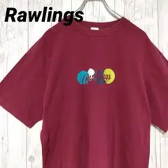 Rawlings ローリングス Tシャツ シングルステッチ 90s ボルドーのサムネイル