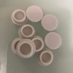 白いプラスチックキャップ 10個セット