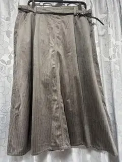 Vanilla studio フレアロングスカート 4L グレー