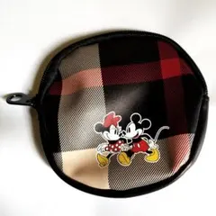 ミッキーマウス　ミニポーチ　丸型