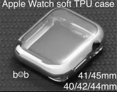 シルバー★アップルウォッチ 完全保護TPU ケース カバー