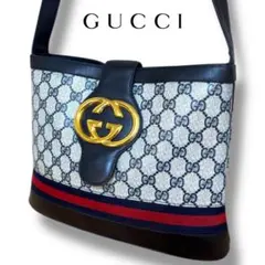 【美品】オールドグッチ★GGスプリーム★シェリーライン★ワンショルダーバッグ