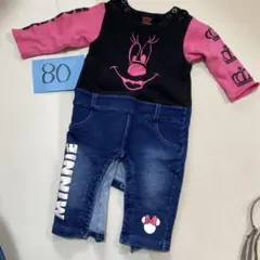 お値下げ　ミニーマウスロンパース 80サイズ