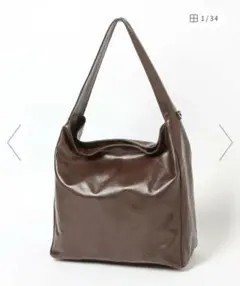 LOWRYS FARM　ブラウンワンショルダーバッグ