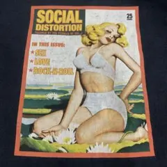 SOCIAL DISTORTION Tシャツ　ピンナップガール　エロ　バンドTのサムネイル