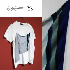 RISMAT by Y's ニット ドッキング アシンメトリー Tシャツのサムネイル