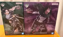進撃の巨人　一番くじ　フィギュア2点セット