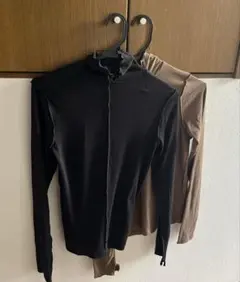 【美品】GU ジーユー　ソフトリブタートルネックT 長袖　2点セット