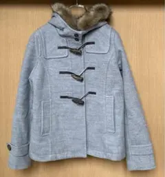 アースミュージック＆エコロジー ダッフルコート グレー S