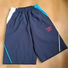 UMBRO サッカー生地　ハーフパンツ ネイビー L　メンズのサムネイル