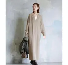 JOURNAL STANDARD＊ ファインラムズウールカシミヤ混ワンピース