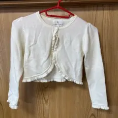 KUMIKYOKU フリル付きボレロカーディガン T120-130