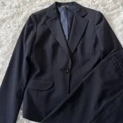 ANCHOR WOMAN セットアップ　ネイビー ストライプ　スーツ