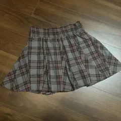 学生制服　コスプレ制服　グレーチェック　スクールスカート　大きめゴム