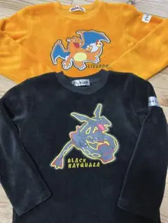 ポケモン リザードン レックウザ 長袖カットソー 120〜130cm