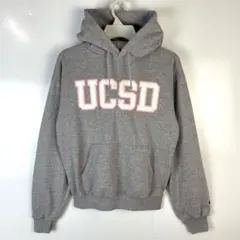 チャンピオンChampionプルオーバーパーカーフーディカレッジ系ワッペングレー