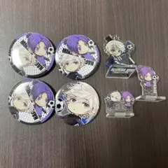 ブルーロック 凪誠士郎 御影玲王 缶バッジ アクリルスタンド まとめ売り セリアのサムネイル