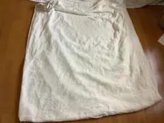 無印　綿麻　ブランケット