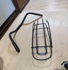 自転車用 リアキャリア 荷台 ブラック ハンドル