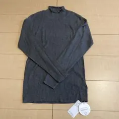 新品　サマンサモスモス 【マシンウォッシャブル】リブフリルタートルネックニット