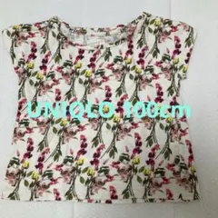 UNIQLO ユニクロ　花柄　ノースリーブ　シャツのサムネイル