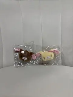 シュガーバニーズ ぬいぐるみチャーム ガチャガチャ くろうさ はなうさ