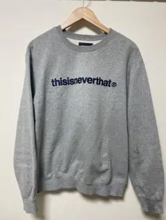 thisisneverthat ロゴ スウェット グレー L - メルカリ