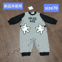 新品未使用ミッキー[size70]ロンパース