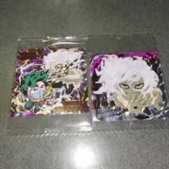 僕のヒーローアカデミア　シールウエハース　PUR 緑谷出久、死柄木　UR