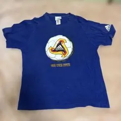 【希少】アディダス サッカー日本代表 応援Tシャツ KIRIN公式 ブルー