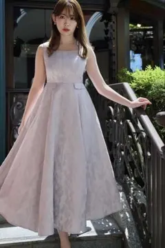 herlipto Classic Floral Jacquard Dress