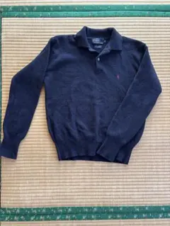 Polo by Ralph Lauren ダークネイビー ポロニット S ウール