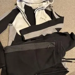 PUMA ジャージ上下セット XS ブラック/グレー