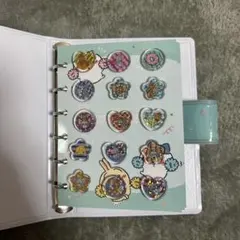 キャラクターシール 16個セット バインダー付き