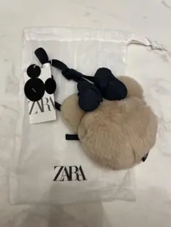 【新品未使用】ZARA ミニー風ファーポーチ