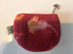 フェイラー　FEILER 花柄 赤ポーチ