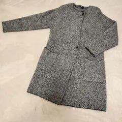 【美品値下げ】ツイード風ユニクロ ニットコート Sサイズ ロングカーディガン