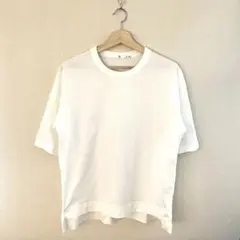 +J スーピマコットンオーバーサイズＴ（5分袖）　Mサイズ