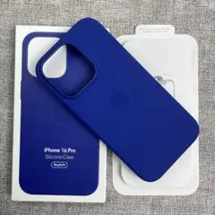 「新品未使用」iPhone 16 Pro シリコンケース ブルー MagSafe