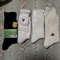 ソックスセット(黒・白)25～27cm 4足セット