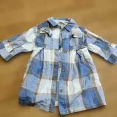 BREEZE チェック柄長袖シャツ