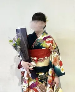 ◾️振袖フルセット◾️オーダー国内手縫い仕立て◾️葡萄色 