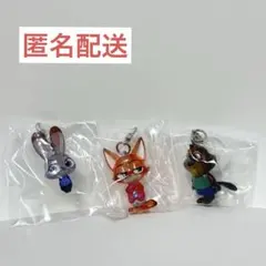 めじるしアクセサリー　ズートピア2 ジュディ　ニック　ニブルズ　ガチャ