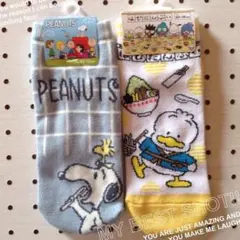 PEANUTS スヌーピー 、サンリオ ソックス 2足組