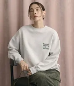 BY ユナイテッドアローズ　コットン裏毛 ロゴスウェット プルオーバー