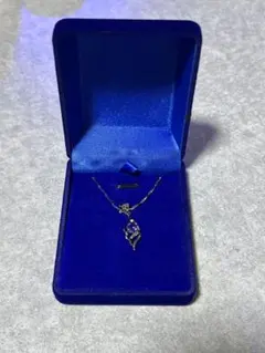 R42]ネックレス アメジスト アクセサリー ペンダント　リーフモチーフ